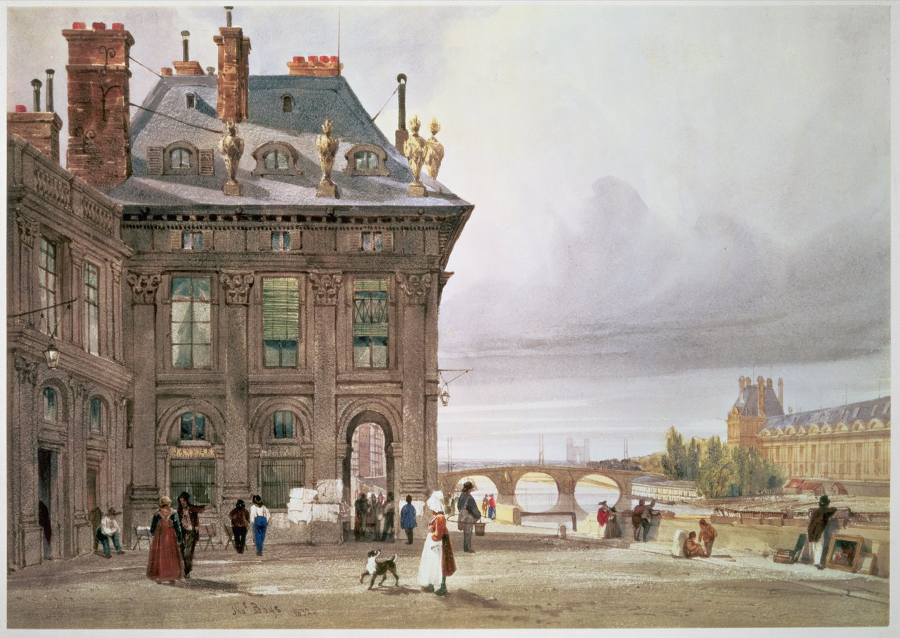Pont Royal och Tuilerierna sett från Institut, Paris av Thomas Shotter Boys