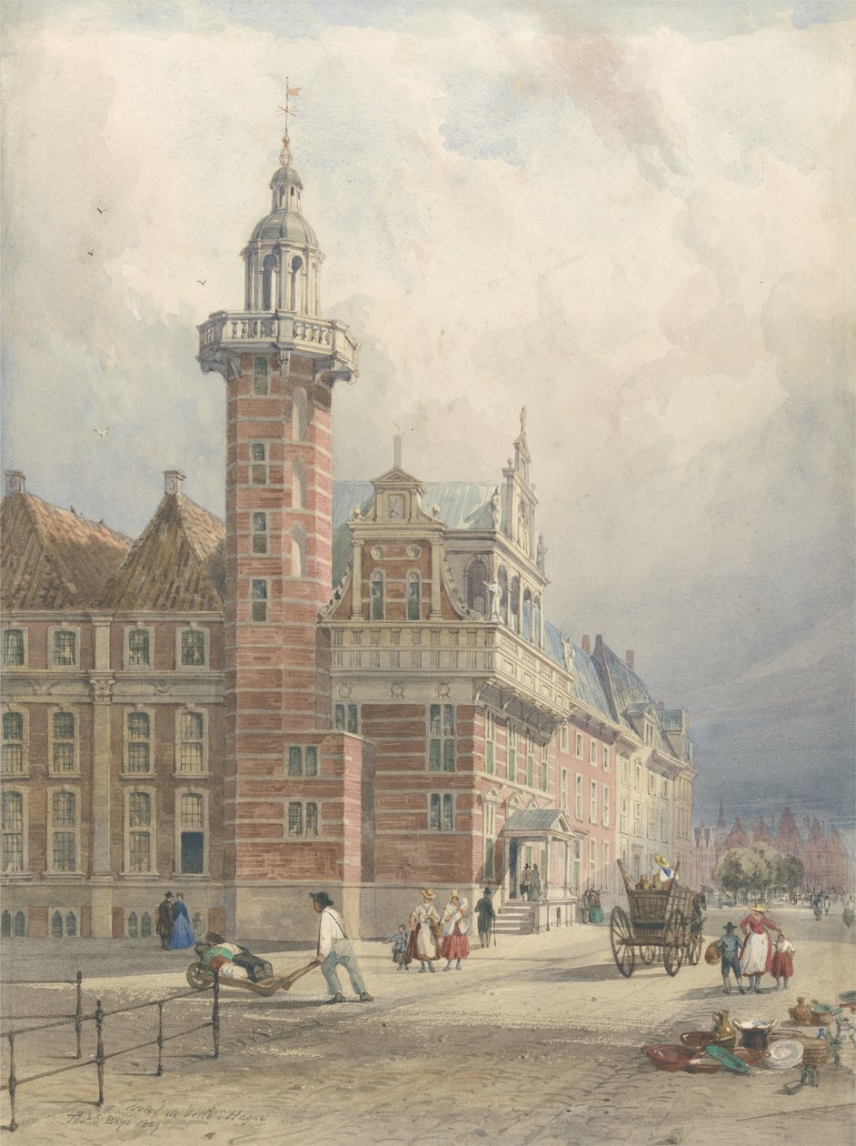 Rådhuset, Haag (wc på papper) av Thomas Shotter Boys