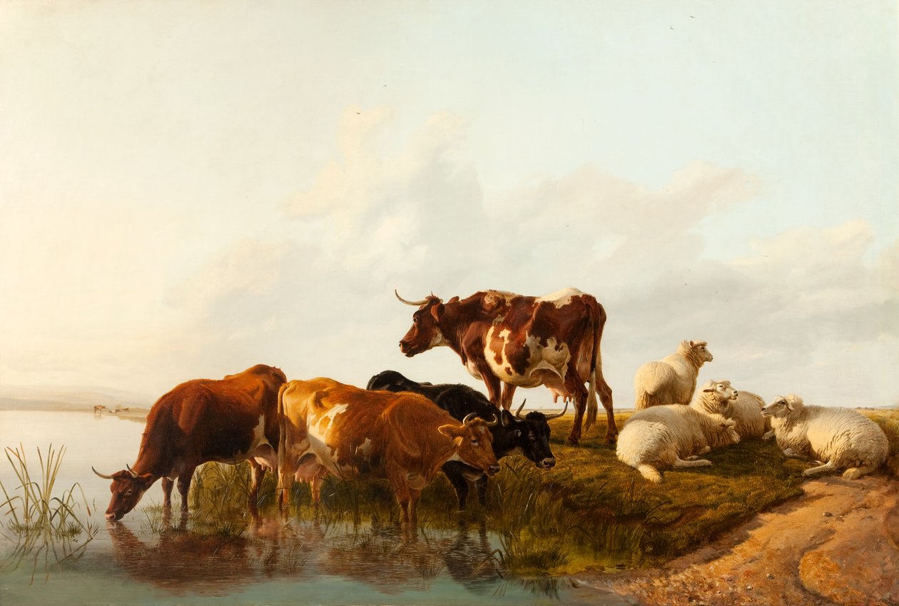 En sommareftermiddag, 1861 av Thomas Sidney Cooper