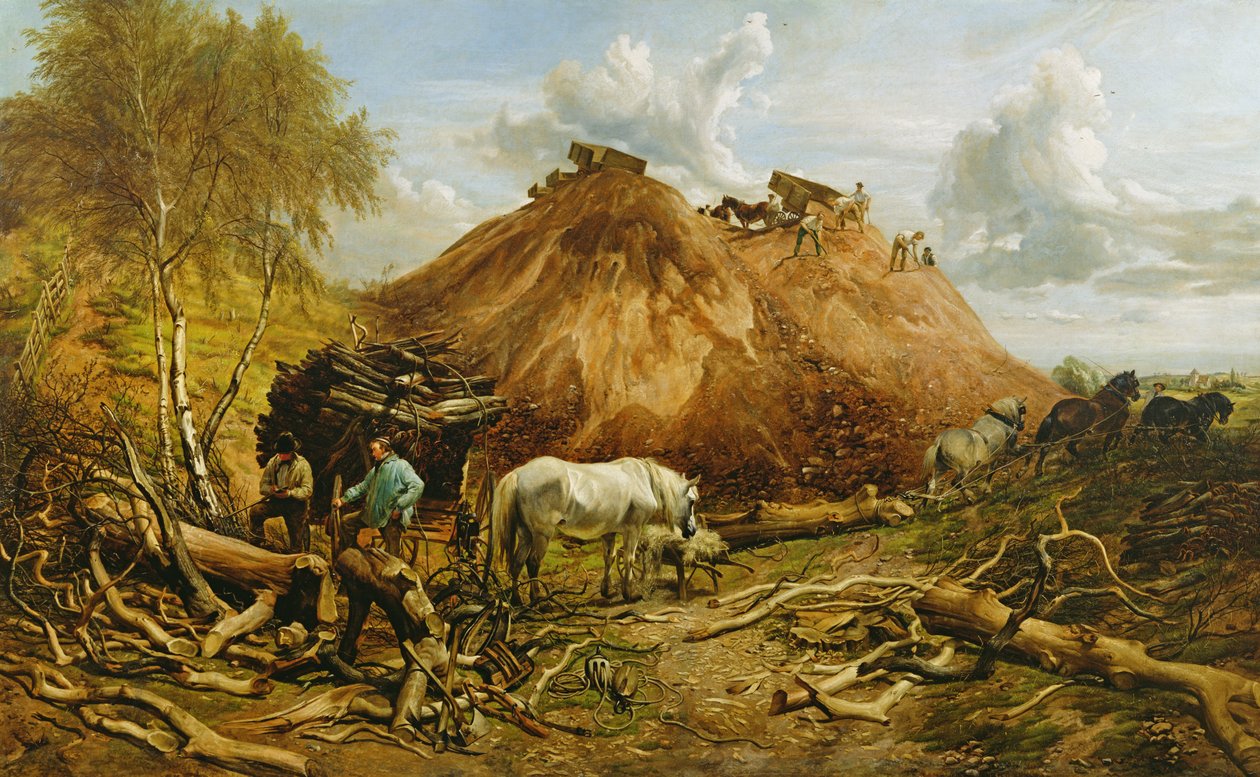 Rensa träet för järnvägen, 1880 av Thomas Sidney Cooper