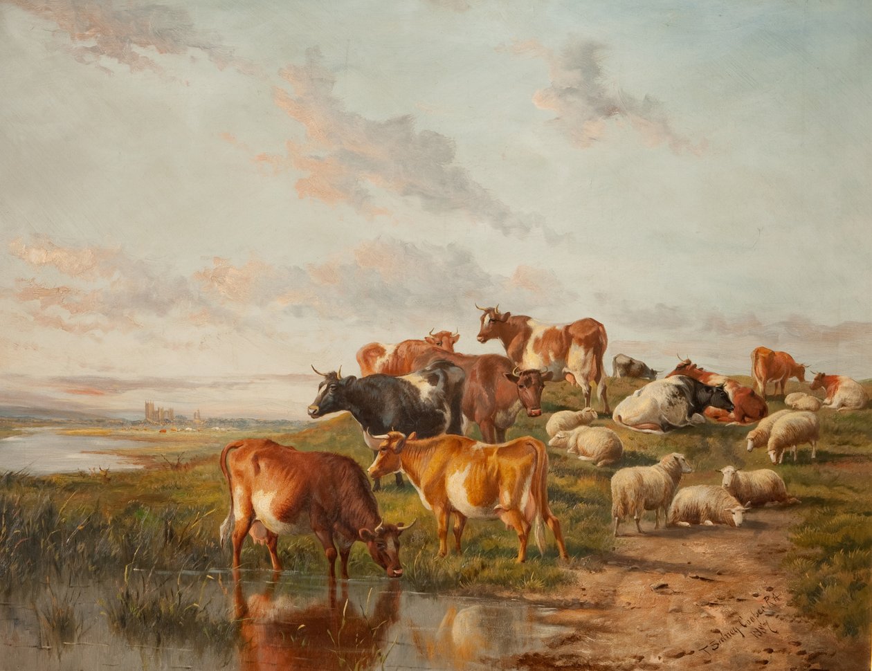 Vattenplatsen, 1887 av Thomas Sidney Cooper