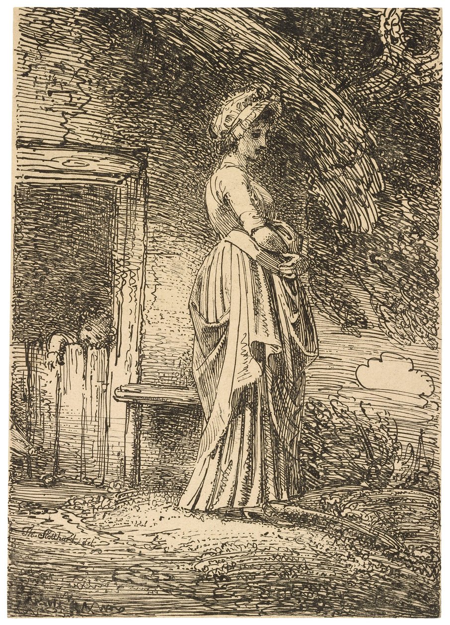 Det förlorade äpplet från exemplar av polyautografi av Thomas Stothard