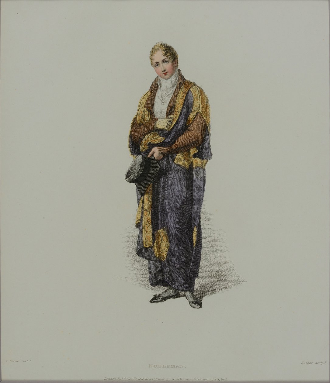 Nobleman, graverad av J. Agar, publicerad 1813 för R. Ackermanns 