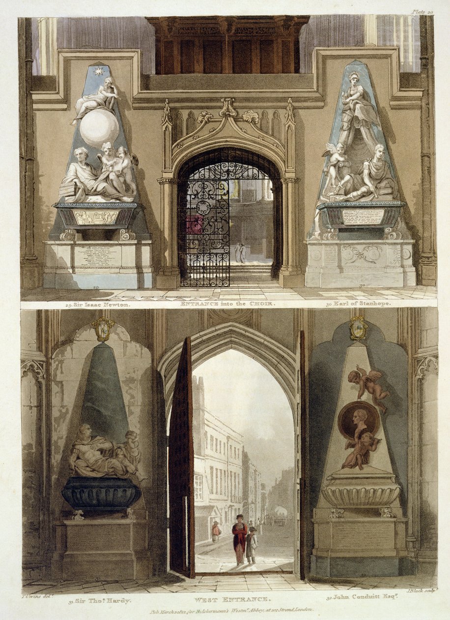 The Entrance into the Choir and the West Entrance, skylt 20 från 
