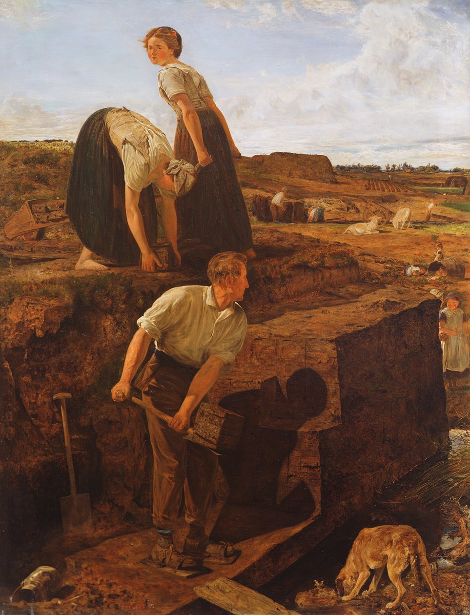 Torvbrytning, 1869 av Thomas Wade