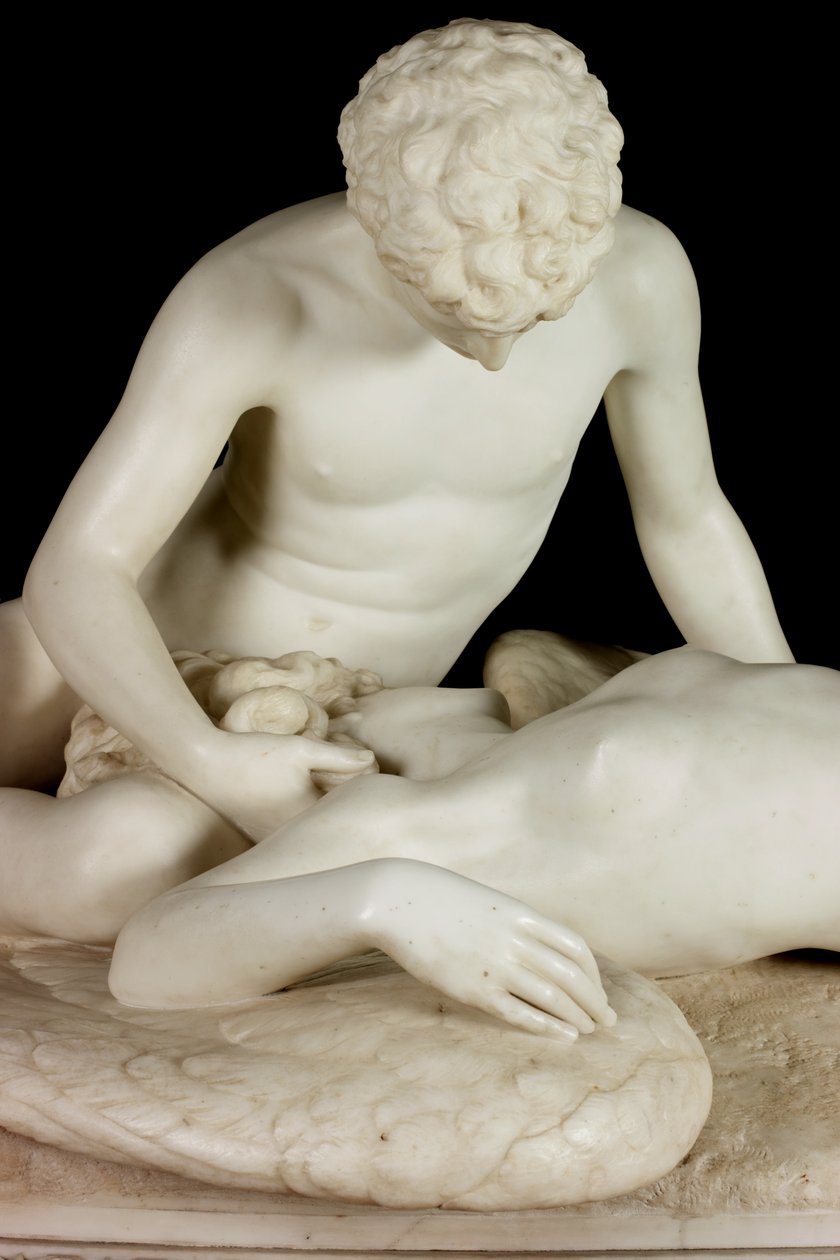 Fallen Angel, 1889 (sten och marmor) av Thomas Waldo Story