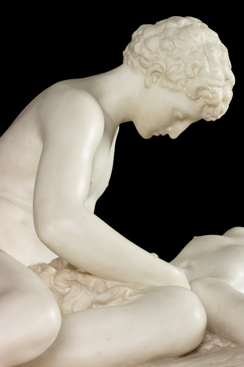 Fallen Angel, 1889 (sten och marmor) av Thomas Waldo Story