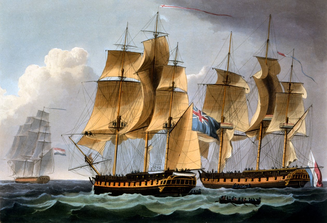 Capture of the Furie and Waakzaamheid, 23 oktober 1796, från 