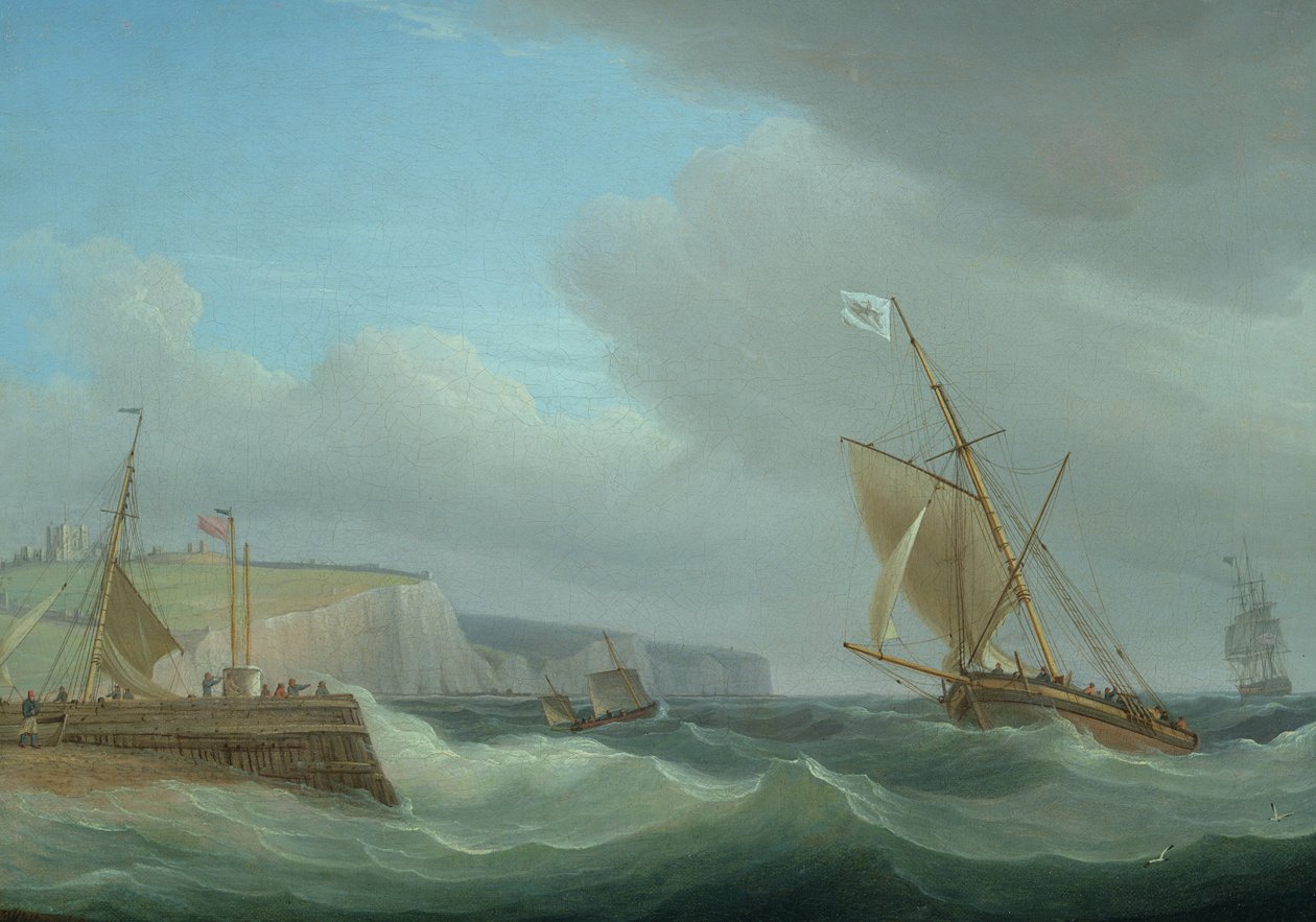 Frakt från Dover, ca 1760 (se 444855 för par) av Thomas Whitcombe