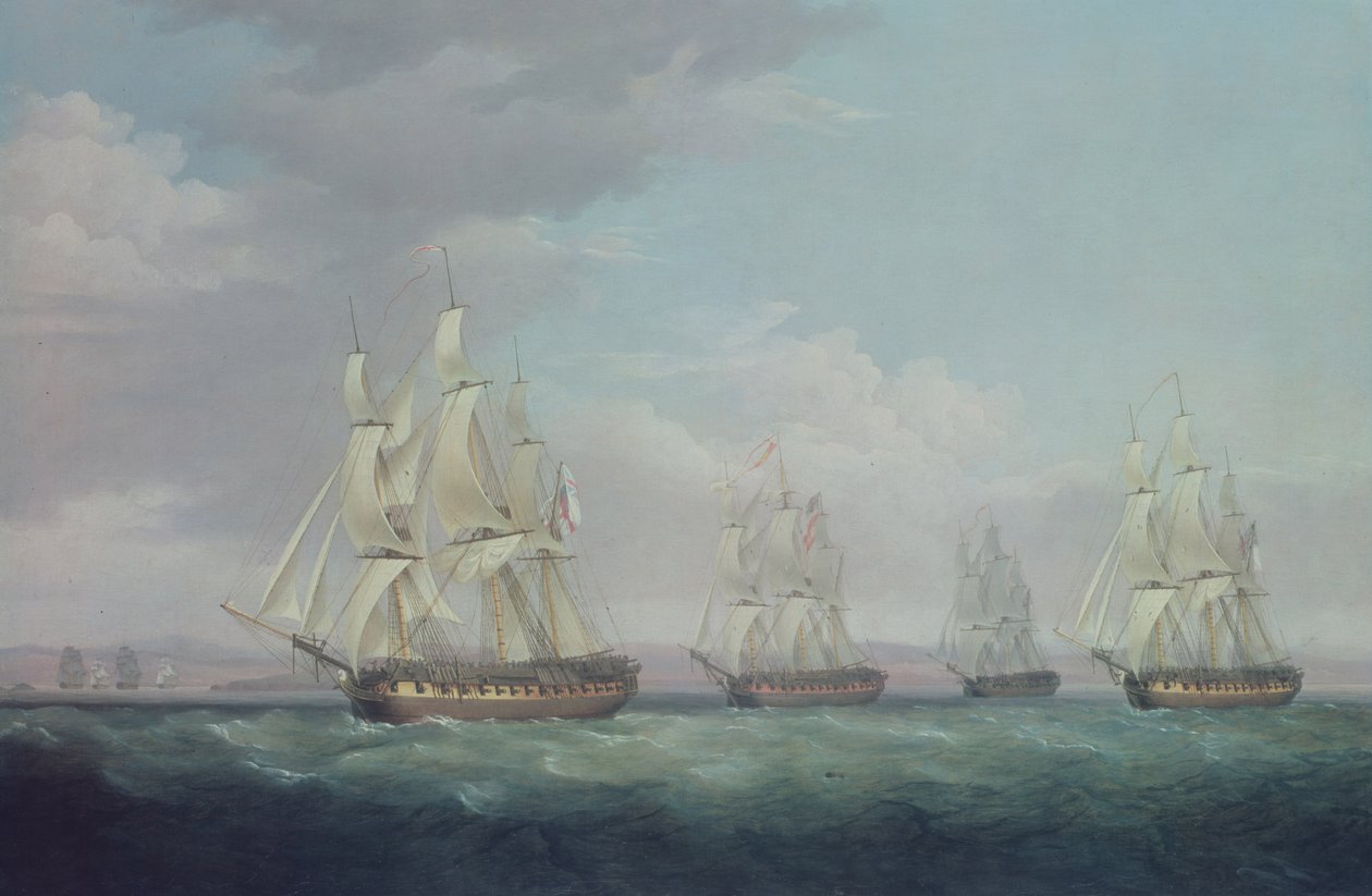 Erövrandet av Santa Brigida, 1799 av Thomas Whitcombe