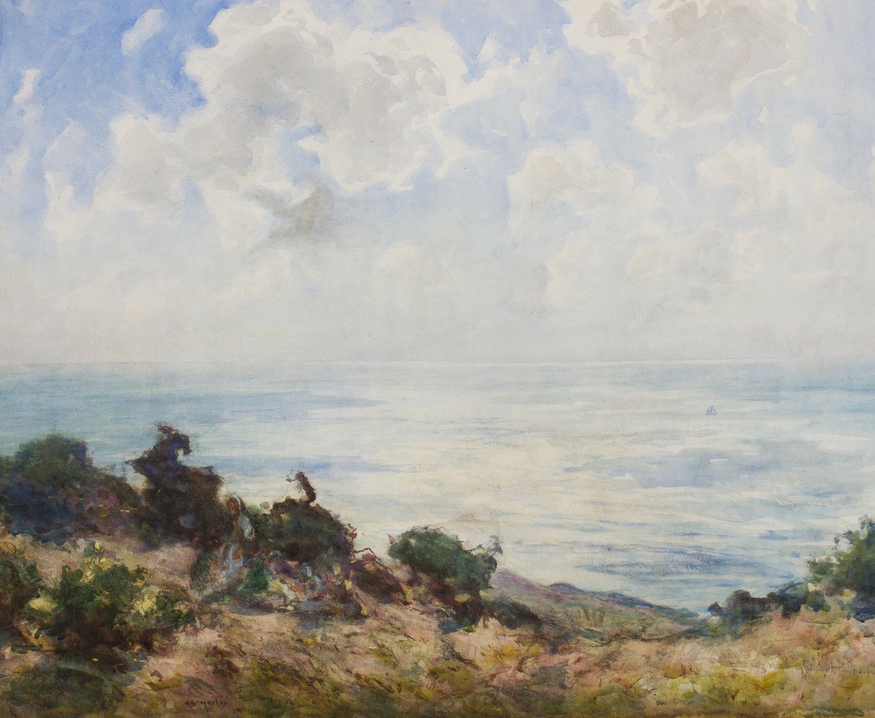 East Hill, Hastings - tidig morgon av Thomas William Morley