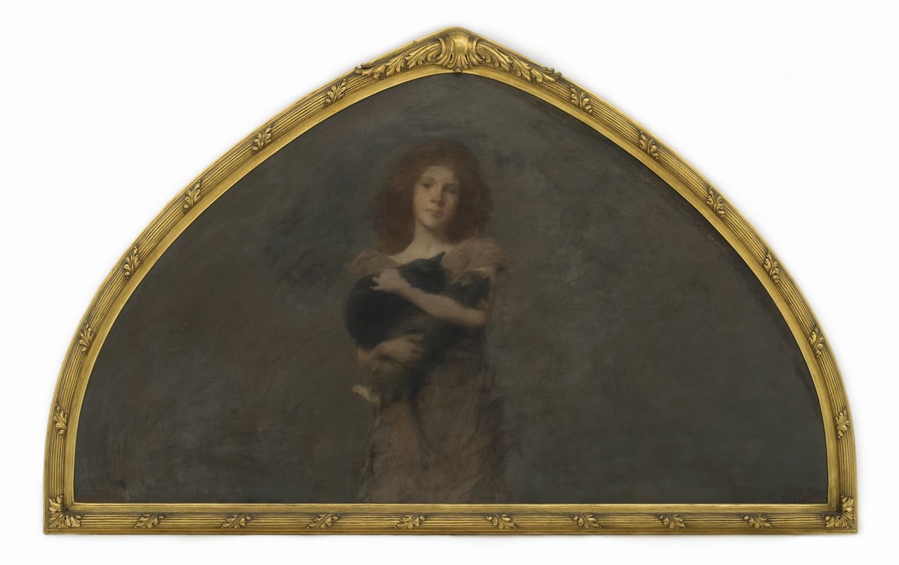 Tidigt porträtt av konstnärens dotter, 1893-94 av Thomas Wilmer Dewing