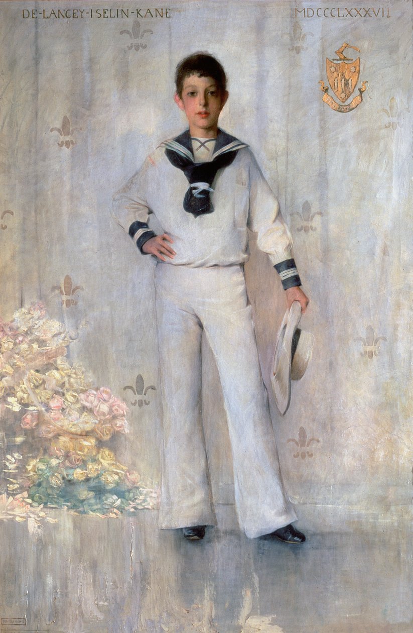 Porträtt av Delancey Iselin Kane, 1887 av Thomas Wilmer Dewing