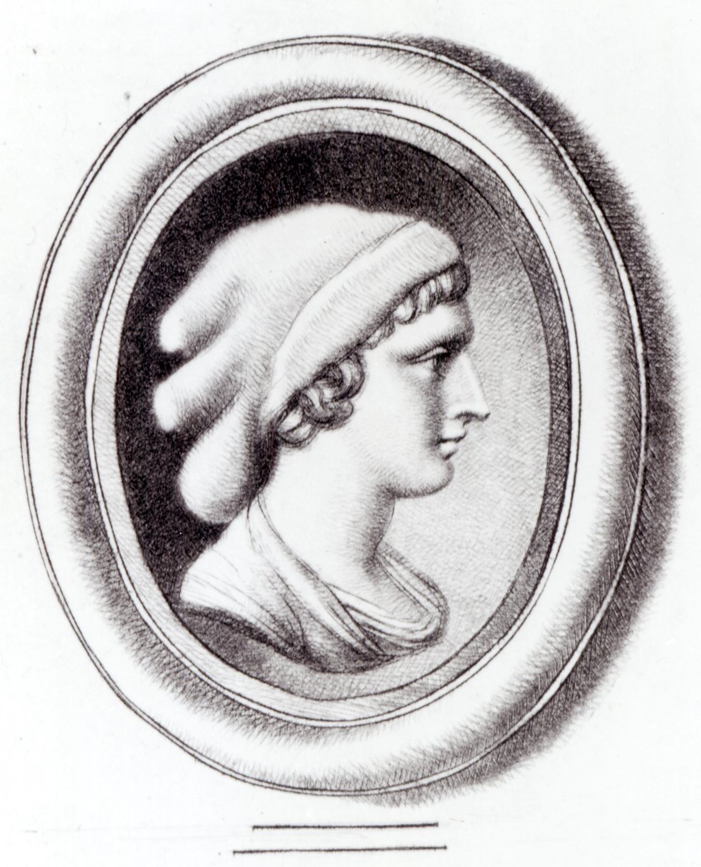 Picha ya Sappho swed av Thomas Worlidge