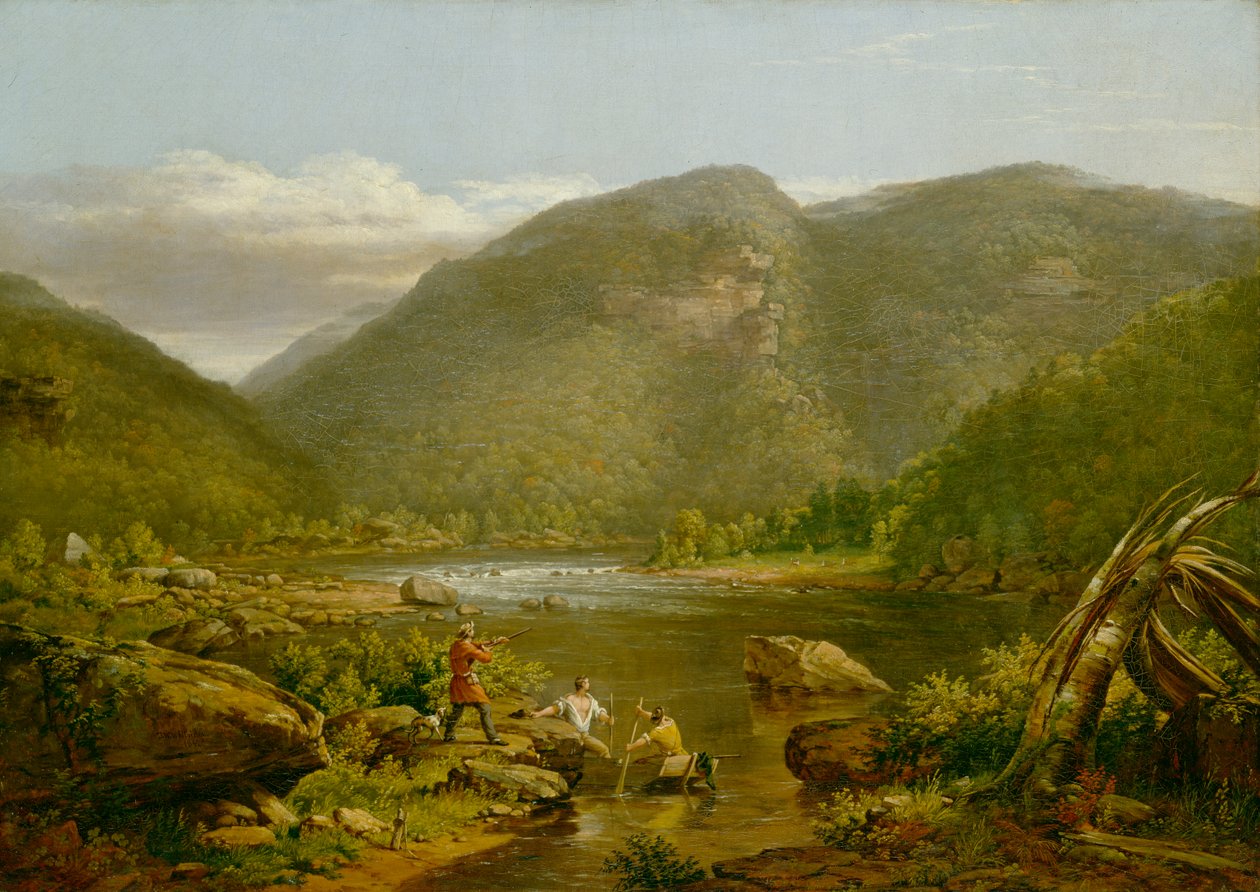 Kråkboet, 1848 av Thomas Worthington Whittredge