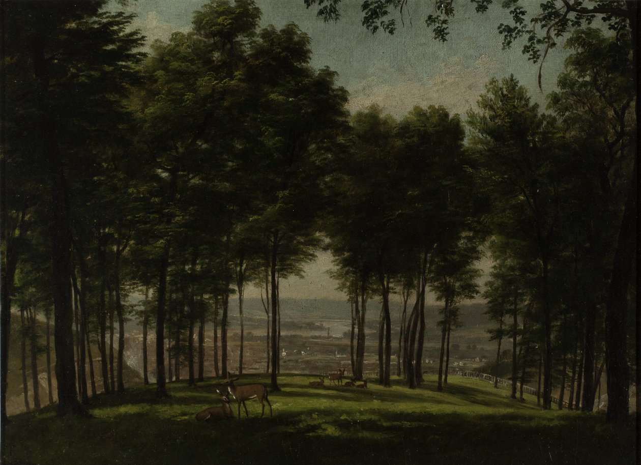 Mount Storm Park, Cincinnati, 1840 (olja på akademikartavla) av Thomas Worthington Whittredge