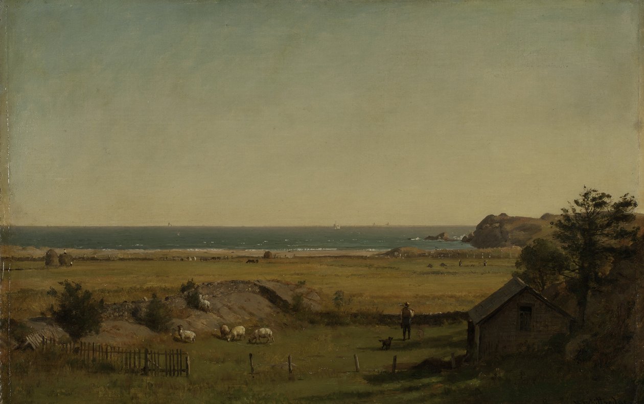 Utsikt i närheten av Newport, Rhode Island, 1840-70 av Thomas Worthington Whittredge