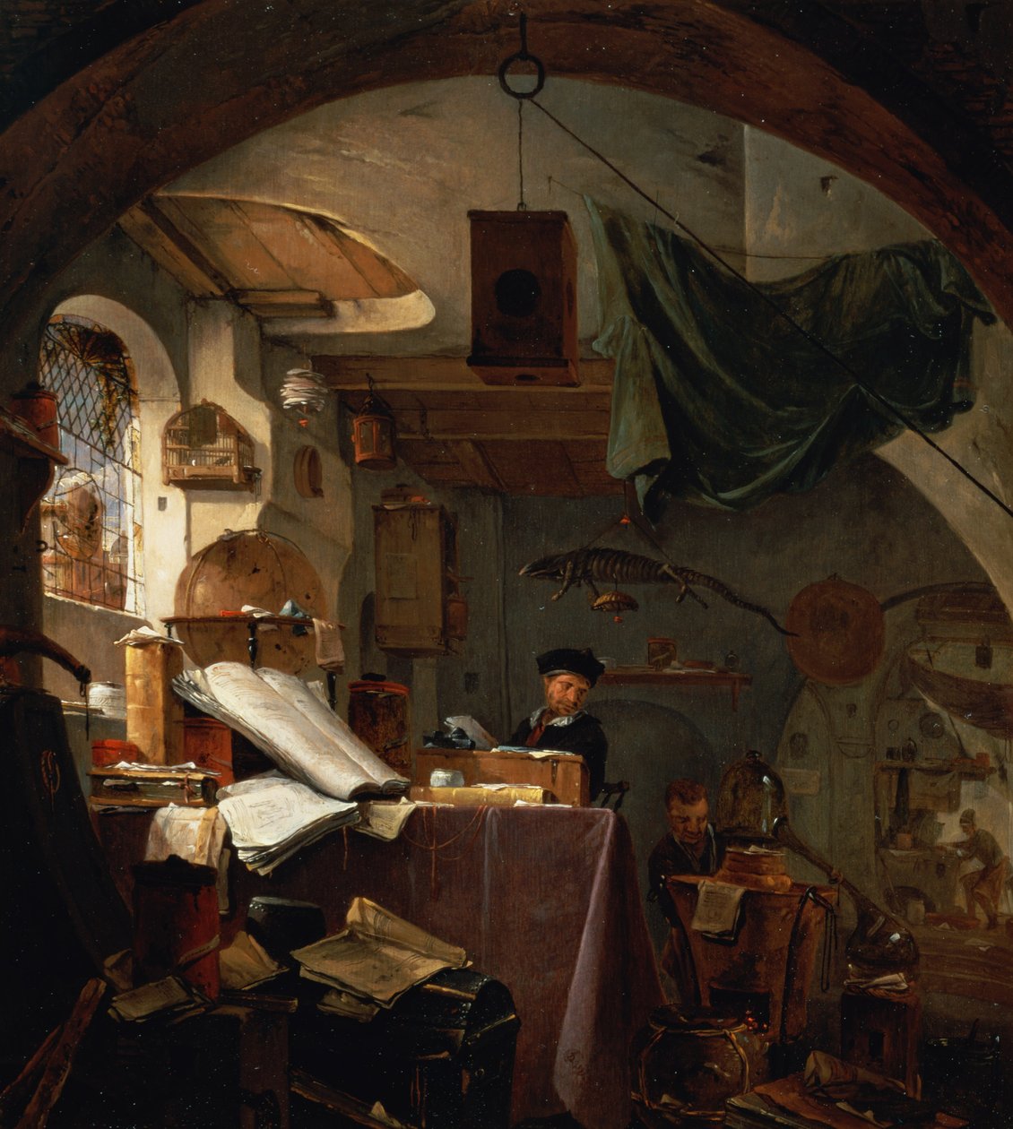 Alkemisten (olja) av Thomas Wyck
