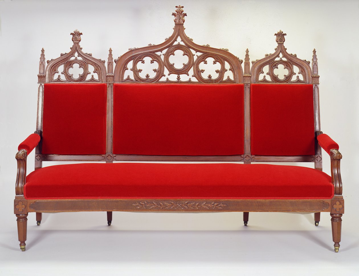 Soffa, från Brooklyn, New York, 1846-47 (svart valnöt) av Thomas attr. to Brooks