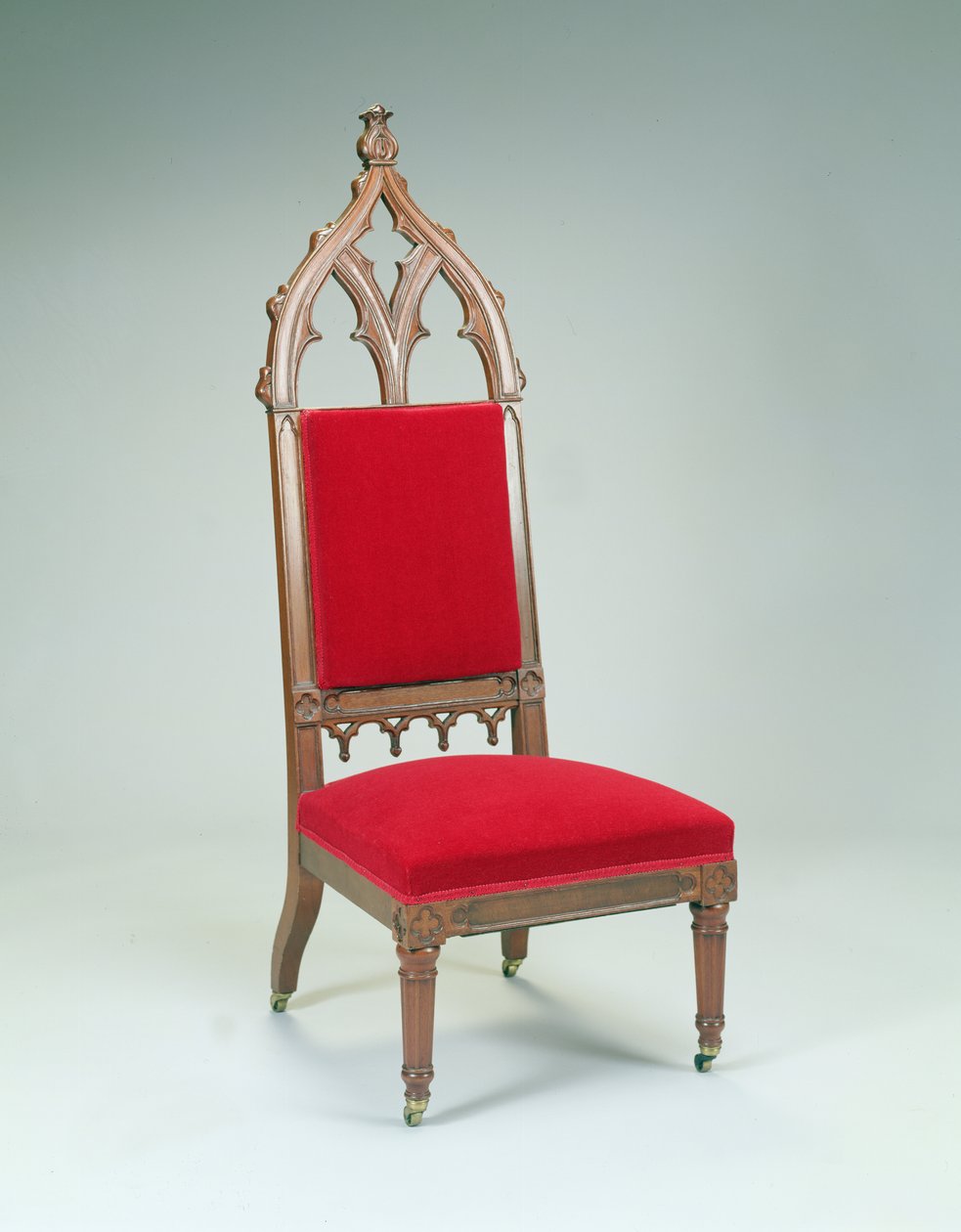 Sidostol, från Brooklyn, New York, 1846-47 (svart valnöt) av Thomas attr. to Brooks