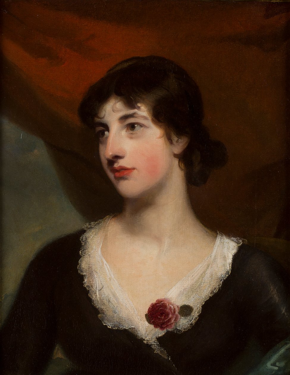 Sångerskan Mary Ann Paton (1802-1864), senare känd som Mrs Wood (olja på duk) av Thomas and studio Lawrence