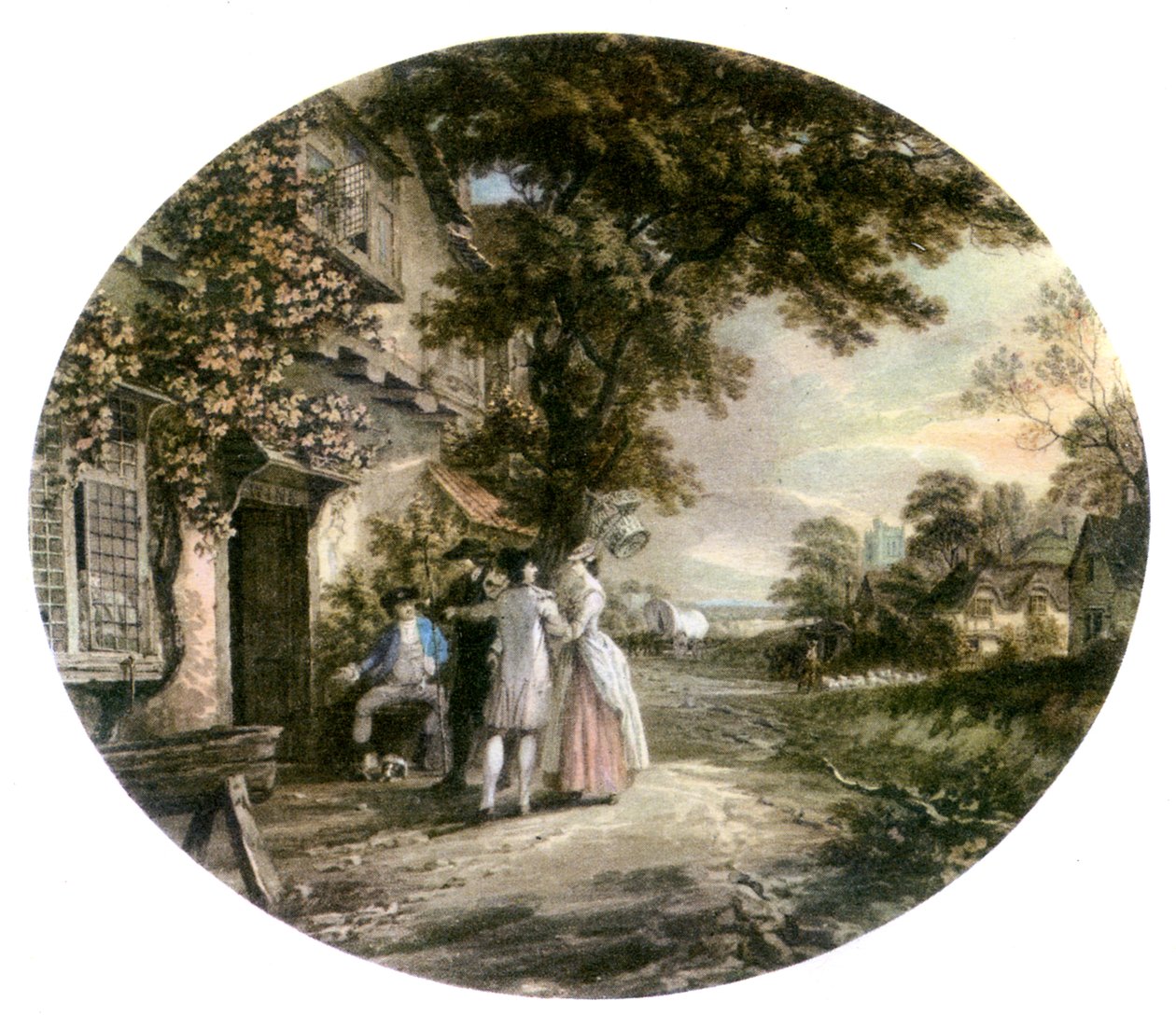 "Joseph Andrews" av Henry Fielding, illustration av Thomas Hearne. av Thomas (after) Hearne
