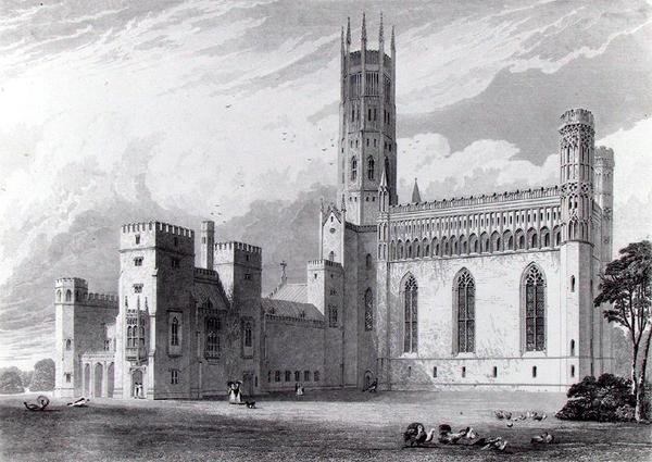 Fonthill Abbey från sydost, från 