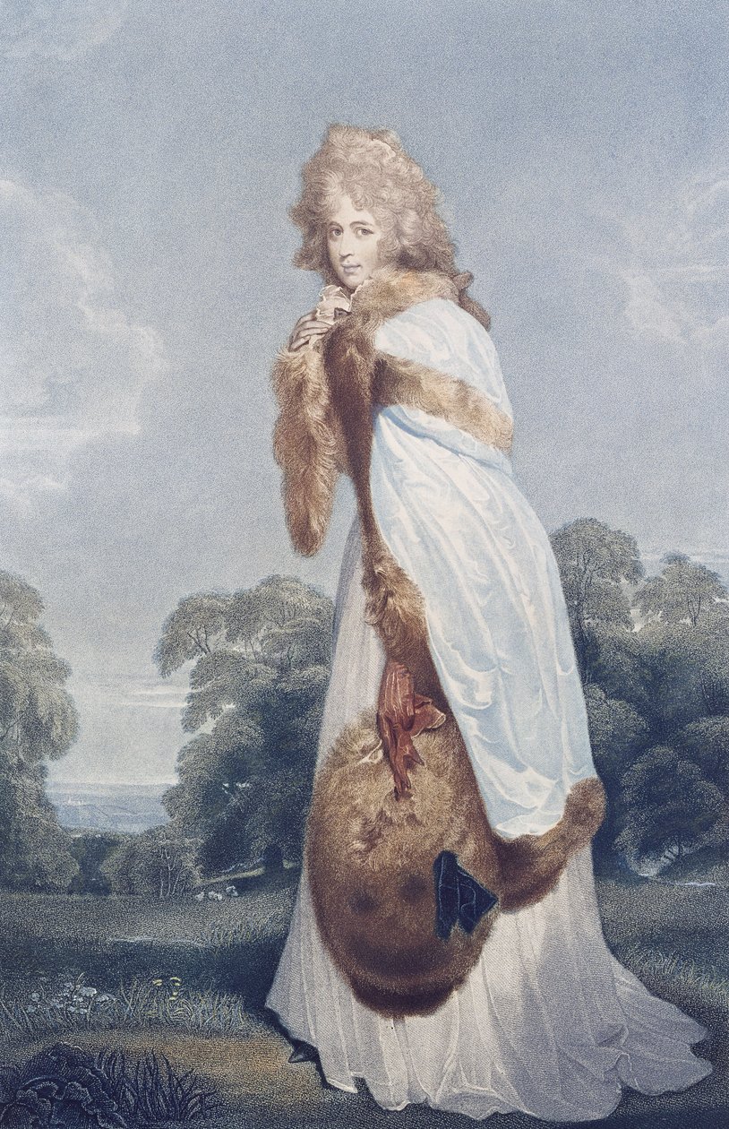 Eliza Farren, grevinna av Derby (ca 1759-1829), graverad av Francesco Bartolozzi (1727-1815), utgiven av Bull och Jeffreys av Thomas (after) Lawrence