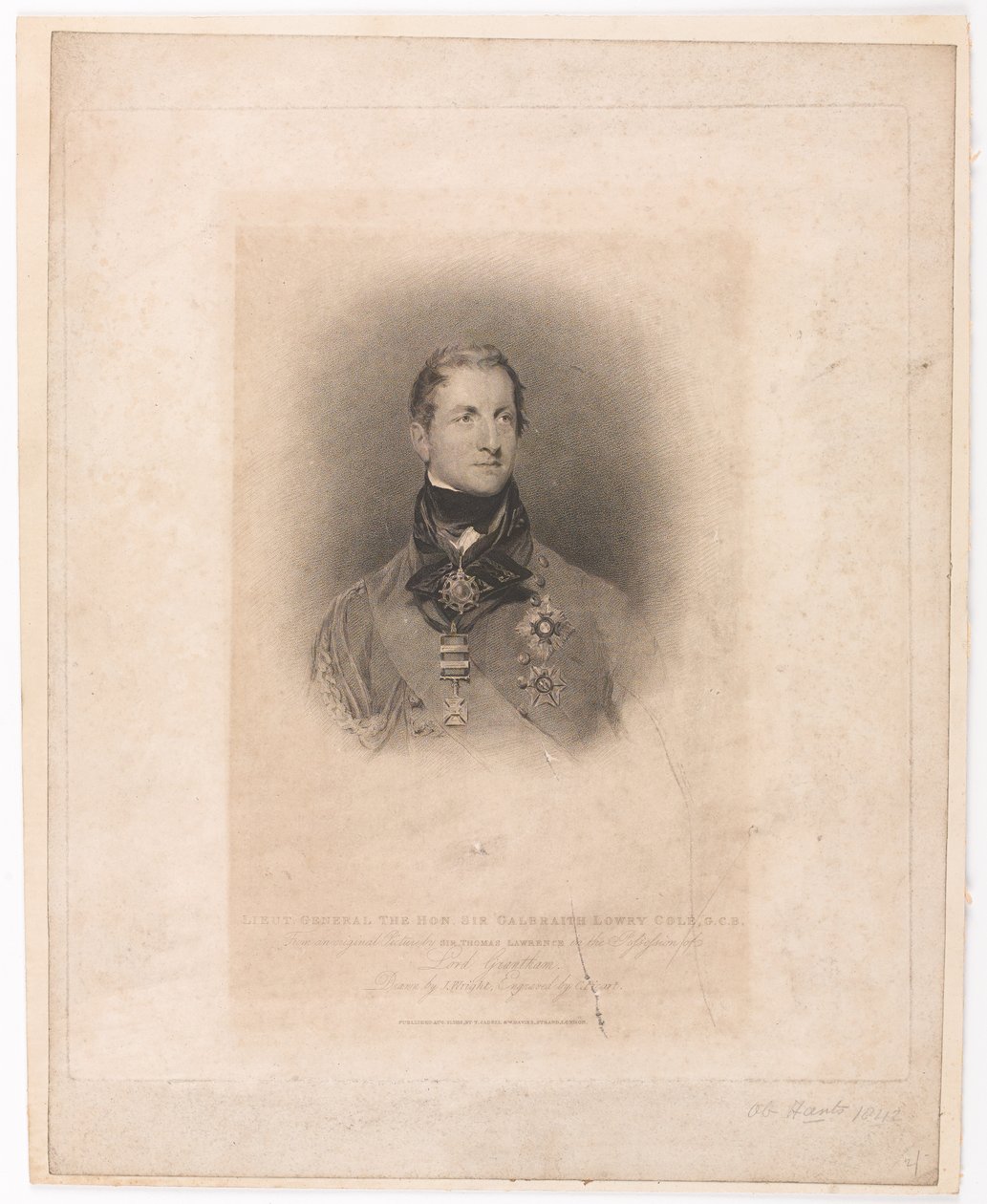 "Generallieut The Hon Sir Galbraith Lowry Cole GCB" av Thomas (after) Lawrence