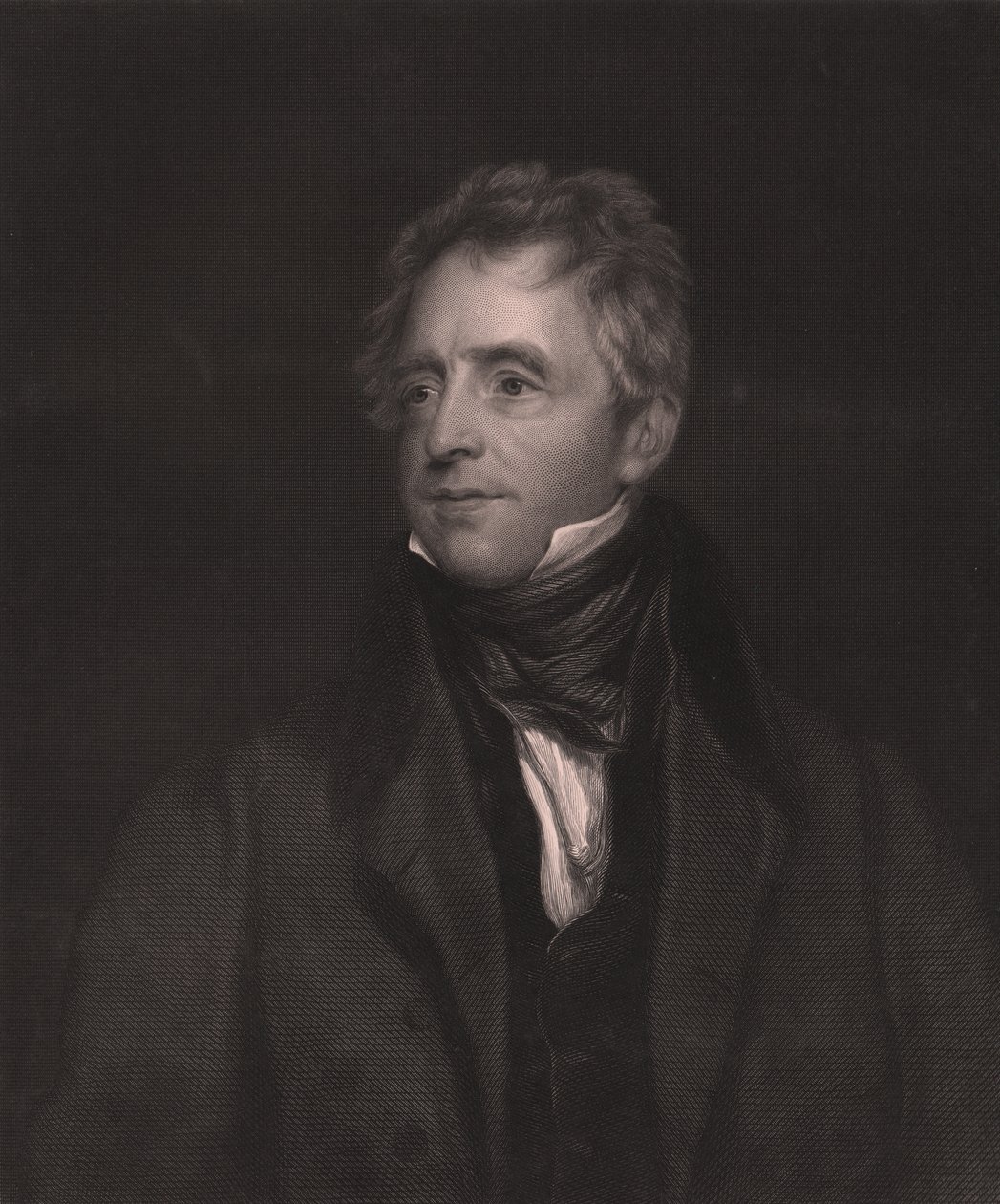 Porträtt av den engelske skådespelaren John Fawcett (1768-1837), gravyr av W J Edwards från målning av Thomas Lawrence, 23x32 cm, Virtue and Co Publisher, London av Thomas (after) Lawrence