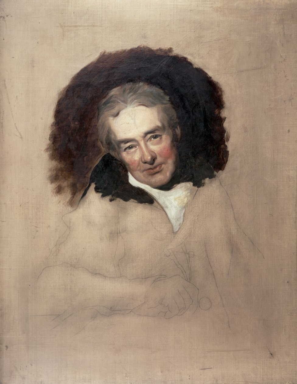 Porträtt av William Wilberforce (1759-1833) av George Richmond (1809-96) (olja på duk) (se 15222) av Thomas (after) Lawrence