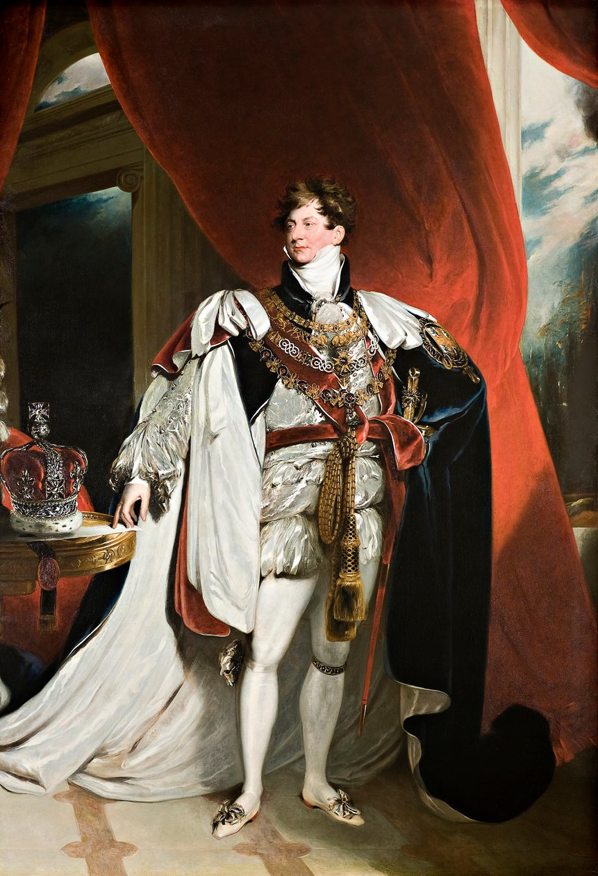 Porträtt av kung George IV av Thomas (studio of) Lawrence