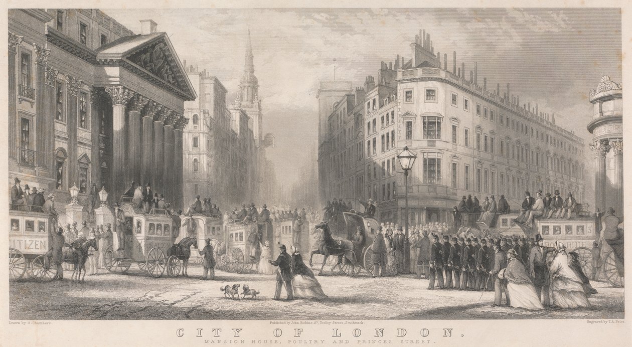 City of London, Mansion House, Poultry och Prince