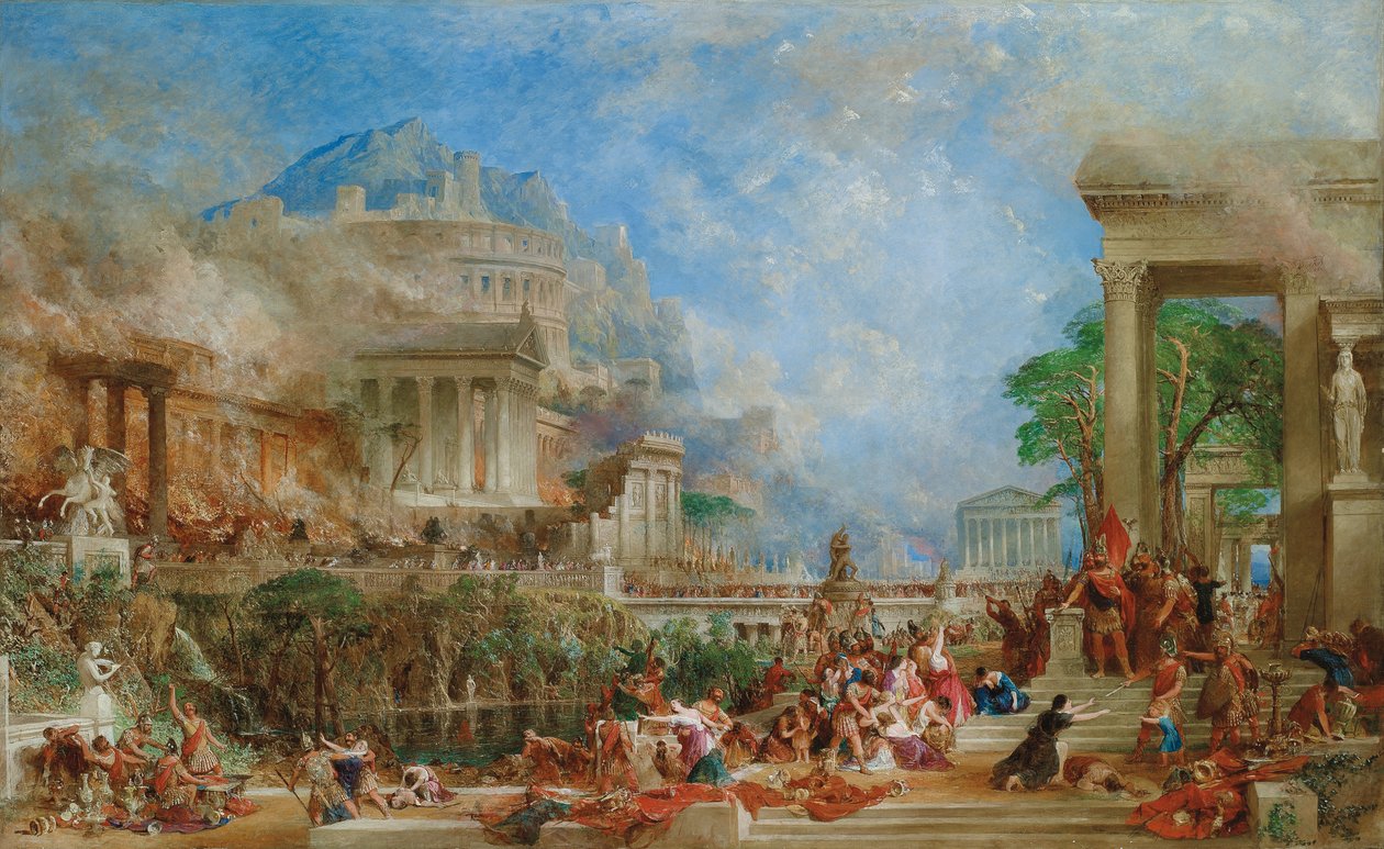 Säcken av Korint, 1870 av Thomas Allom