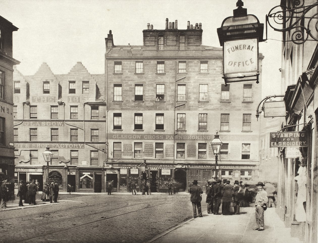Saltmarket från London Street (nr 50) av Thomas Annan