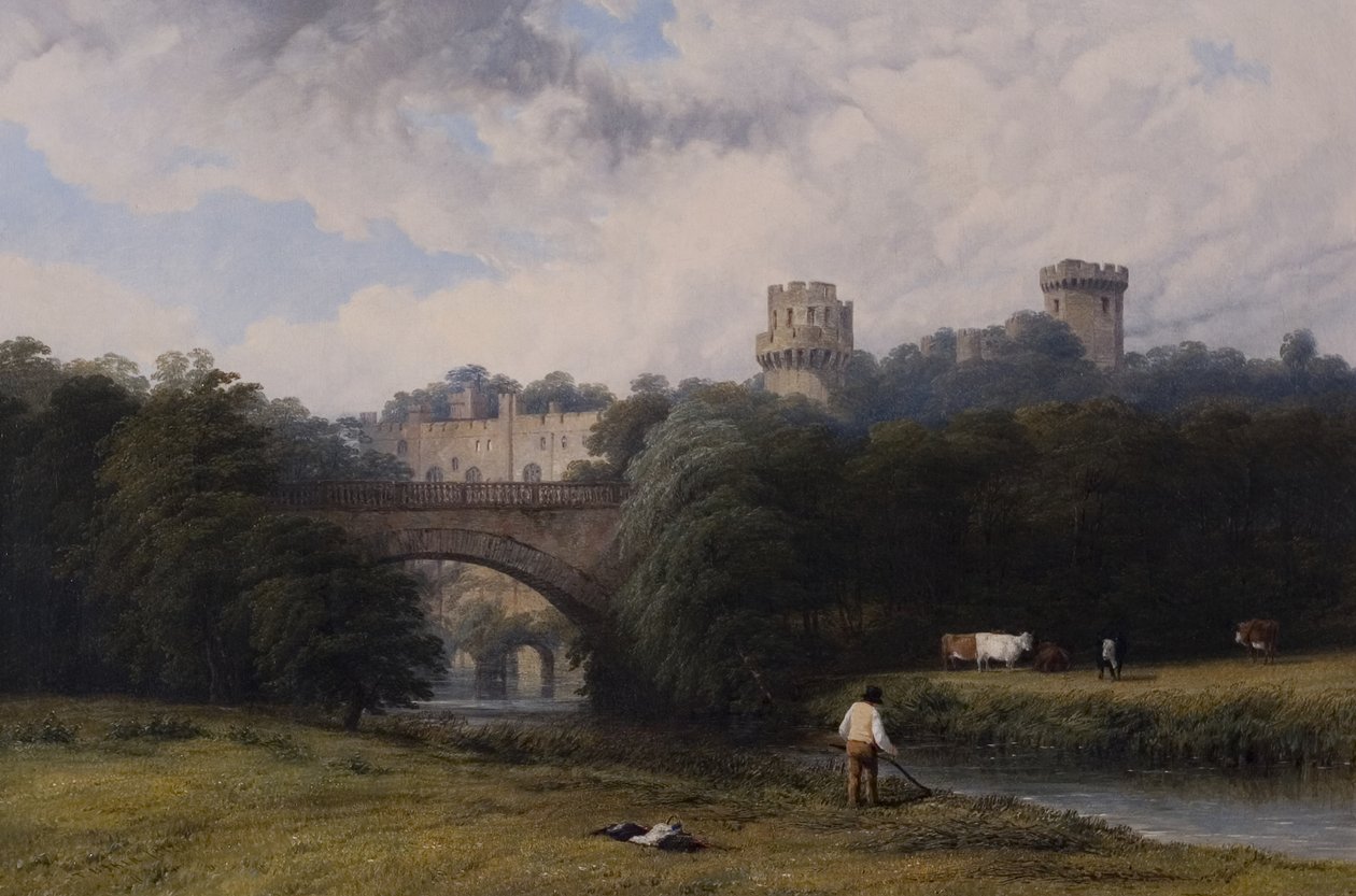 Warwick Castle från floden av Thomas Baker