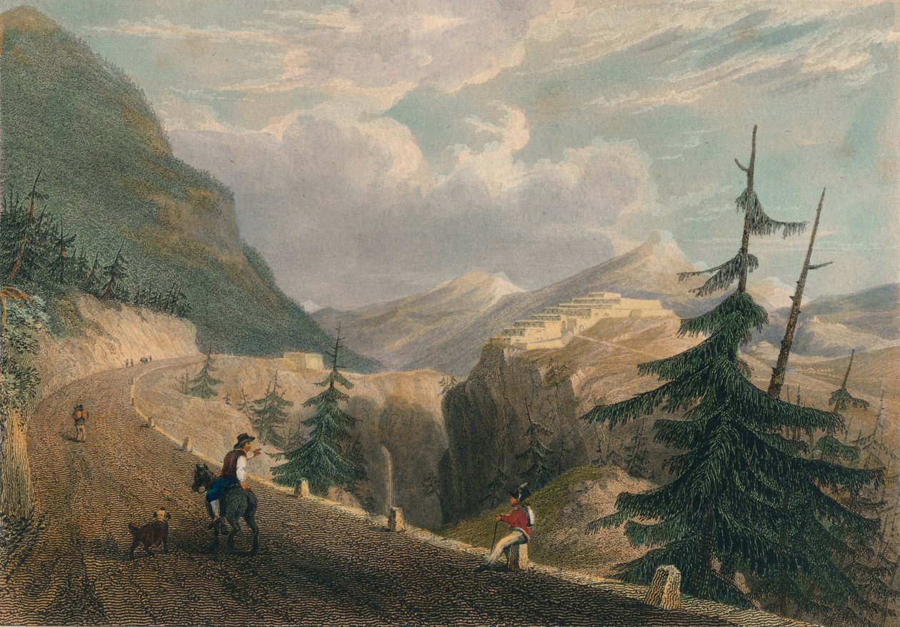 Fort Lesseillon, nära Bramante, 1827. av Thomas Barber