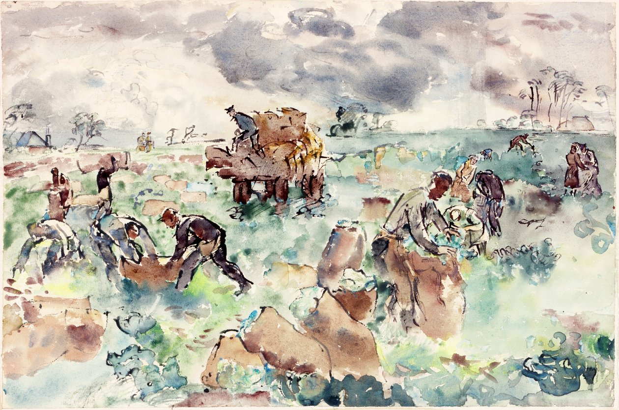 Carting Kål (bc och wc på papper) av Thomas Barclay Hennell
