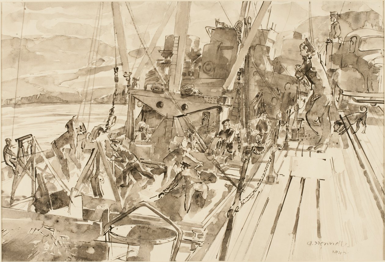 Lossa kol, Hvitanes (bläck på papper) av Thomas Barclay Hennell