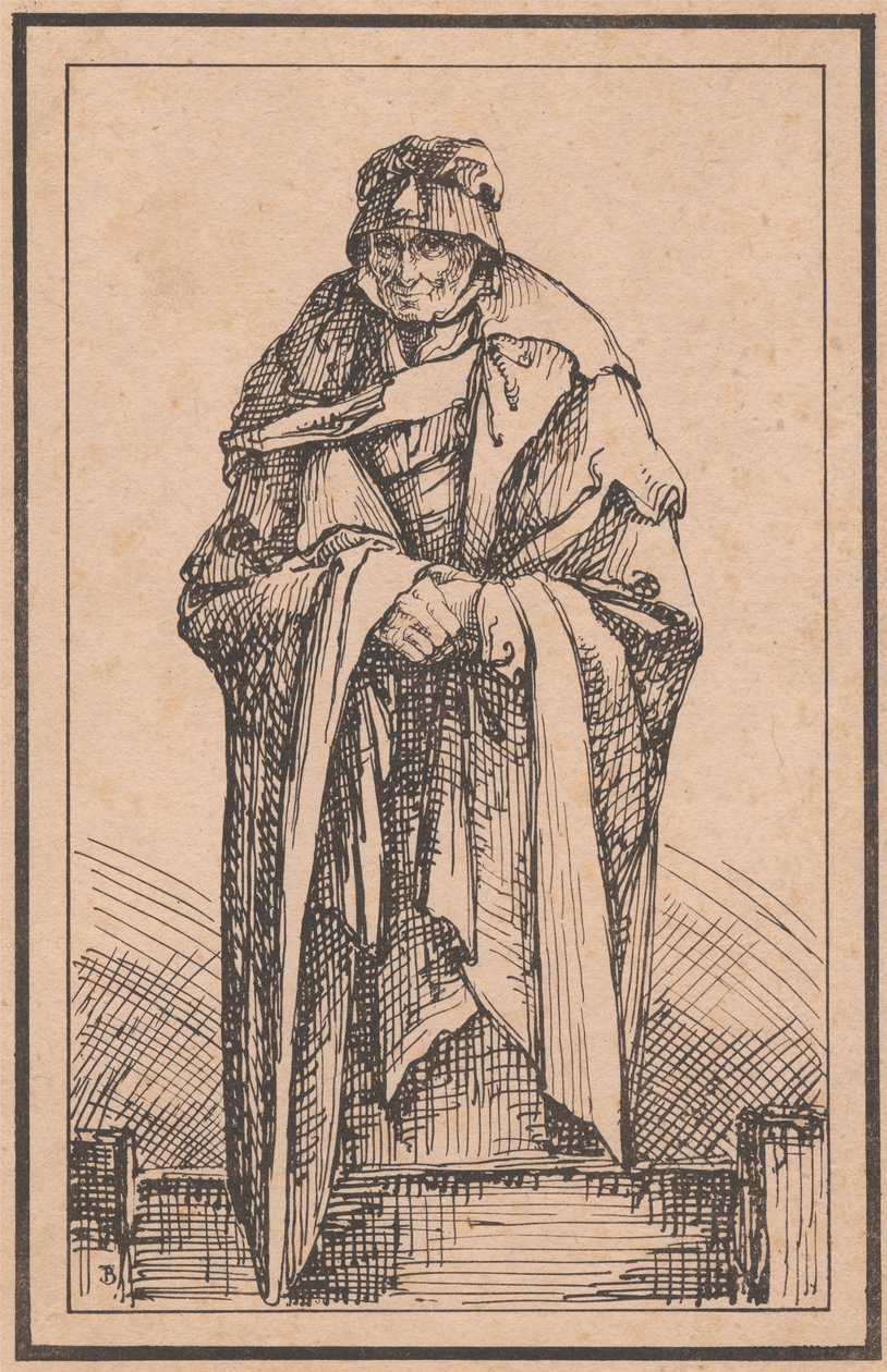 En gammal kvinna av Thomas Barker
