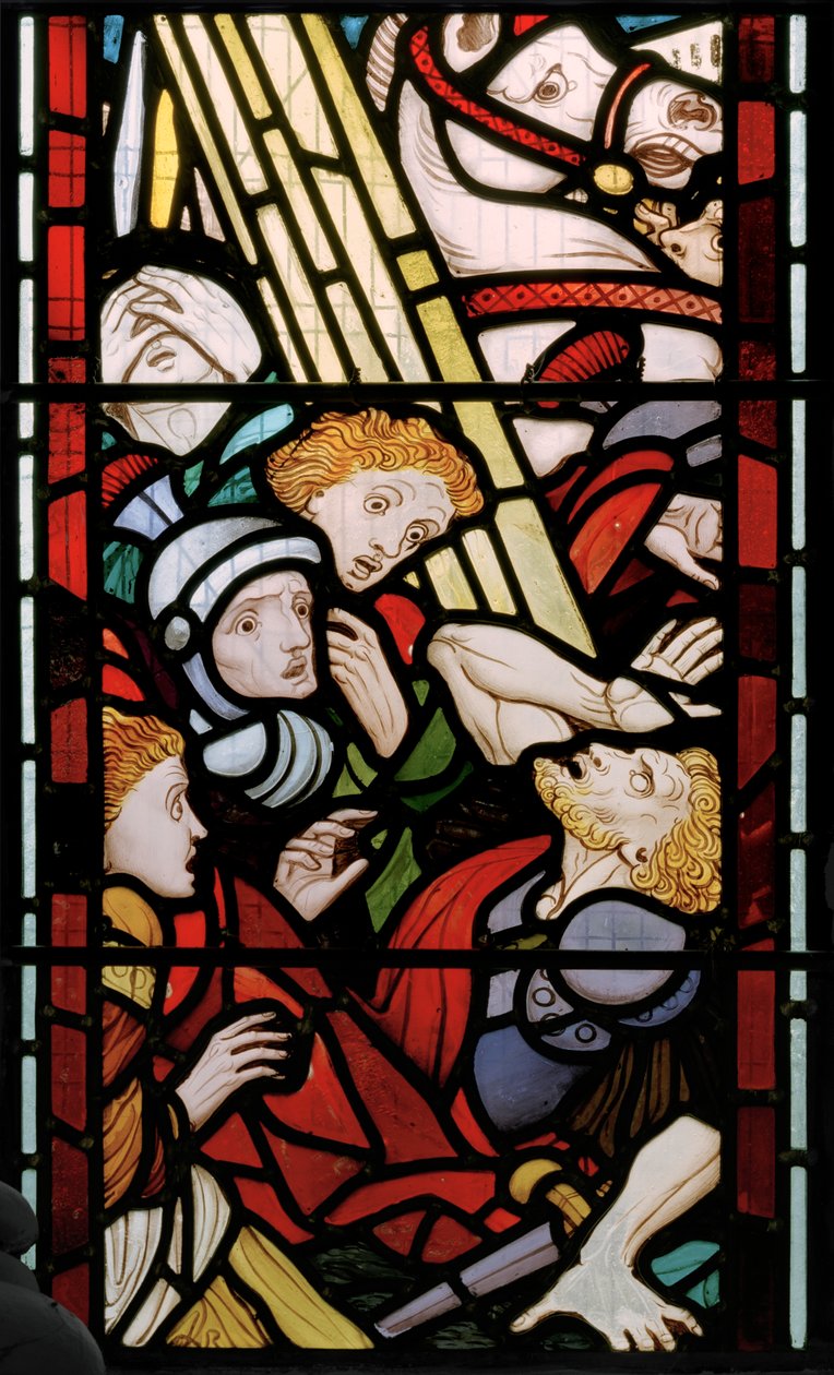 Ye Damned, ca 1866 (målat glas) av Thomas Boddington