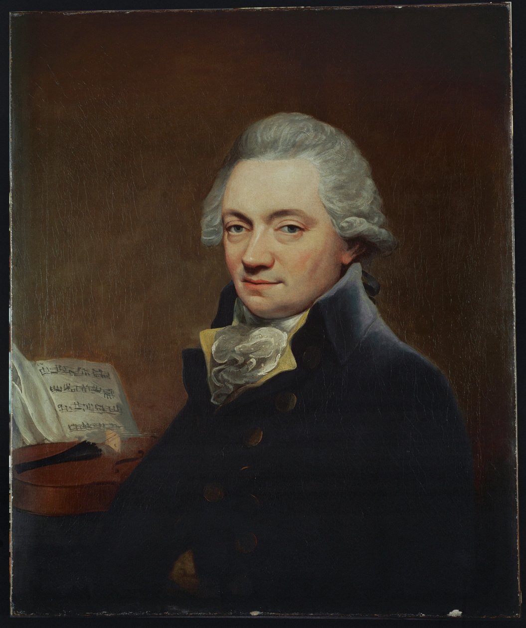 Johann Peter Salomon Joseph Haydns förläggare i London ... (olja på duk) av Thomas Bush Hardy