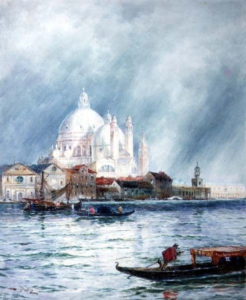 På lagunerna, Venedig av Thomas Bush Hardy