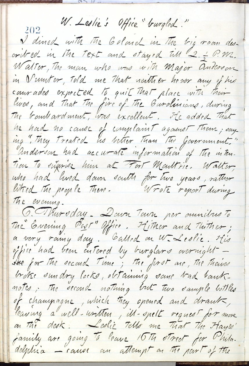Thomas Butler Gunn Diaries- Volume 16, page 224, June 5, 1861 av Thomas Butler Gunn