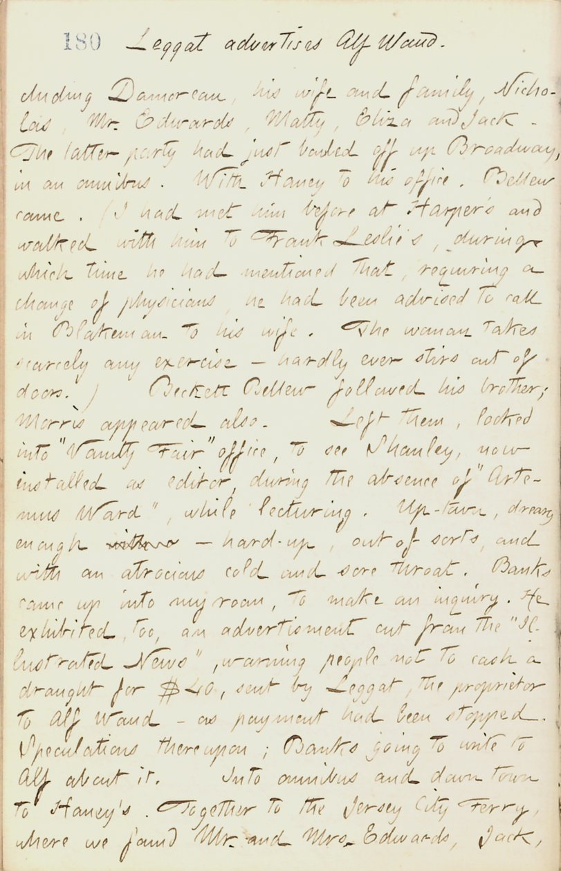 Thomas Butler Gunn Diaries- Volume 18, page 198, January 29, 1862 av Thomas Butler Gunn