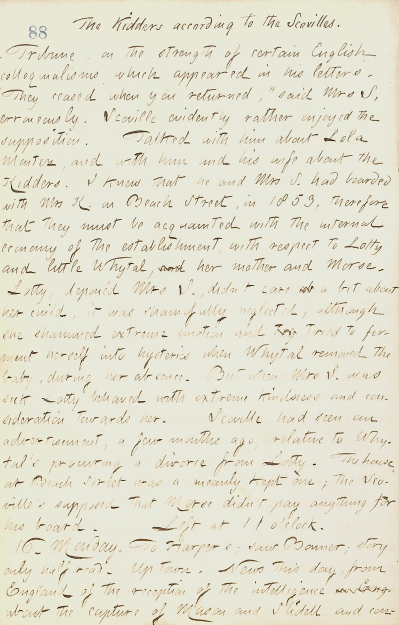 Thomas Butler Gunn Diaries – Volym 18, sidan 99, 15 december 1861 av Thomas Butler Gunn