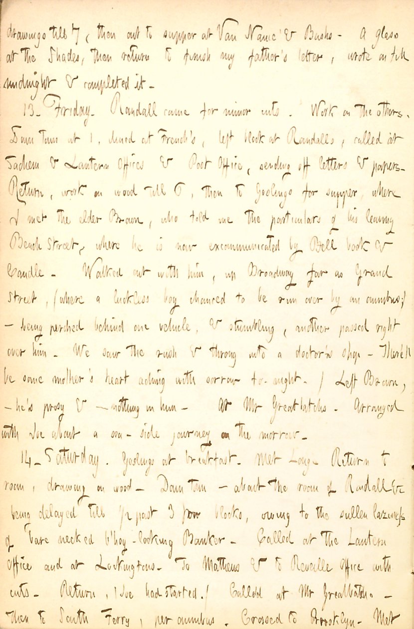 Thomas Butler Gunn Diaries- Volume 5, page 16, August 12-14, 1852 av Thomas Butler Gunn