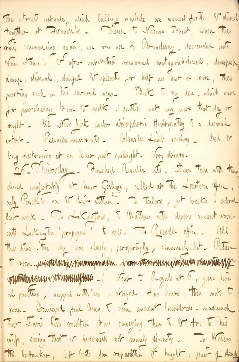 Thomas Butler Gunn Diaries- Volume 5, page 21, August 25-26, 1852 av Thomas Butler Gunn
