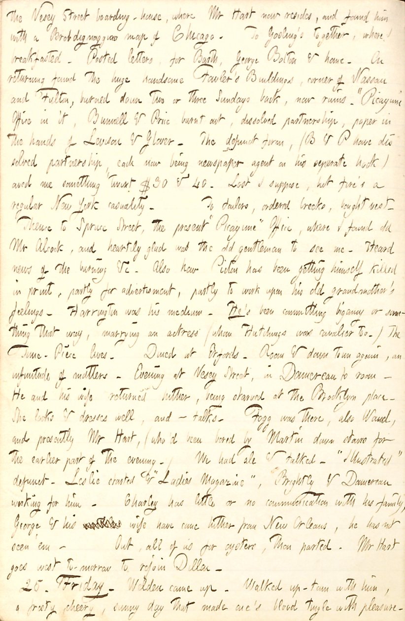 Thomas Butler Gunn Diaries- Volume 6, page 206, November 24-25, 1853 av Thomas Butler Gunn
