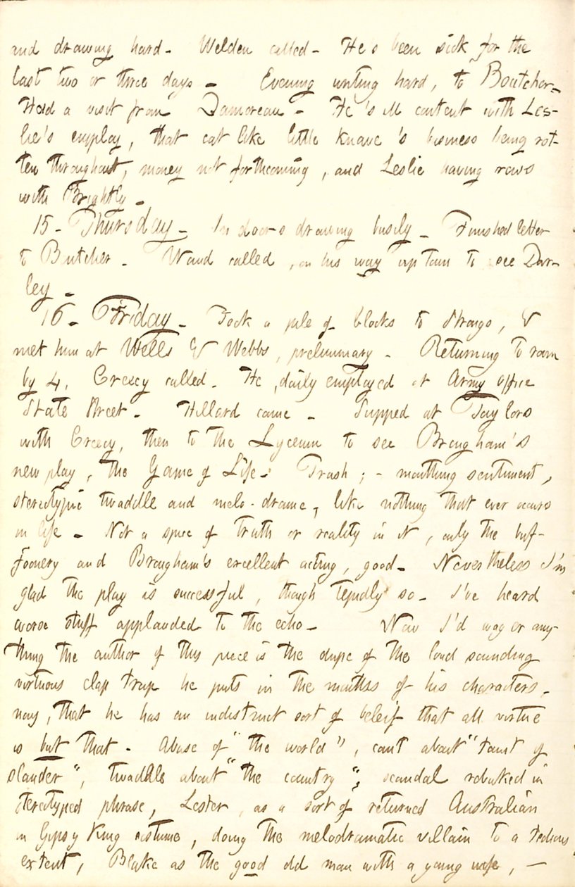 Thomas Butler Gunn Diaries- Volume 6, page 218, December 14-16, 1853 av Thomas Butler Gunn
